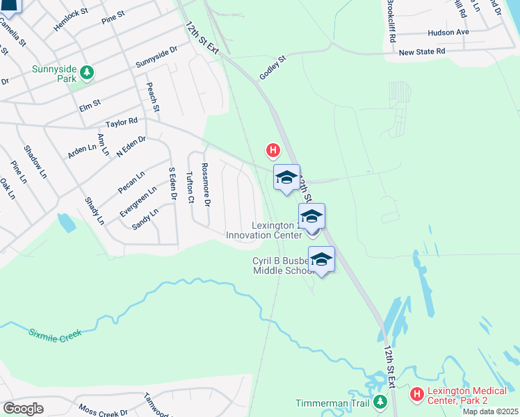 map of restaurants, bars, coffee shops, grocery stores, and more near 342 Tufton Court in Cayce