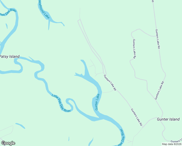 map of restaurants, bars, coffee shops, grocery stores, and more near 4131 Gunters Lake Road in Galivants Ferry