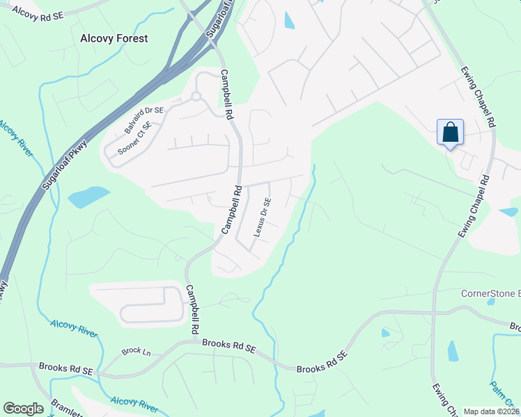 map of restaurants, bars, coffee shops, grocery stores, and more near 943 Lexus Drive Southeast in Lawrenceville
