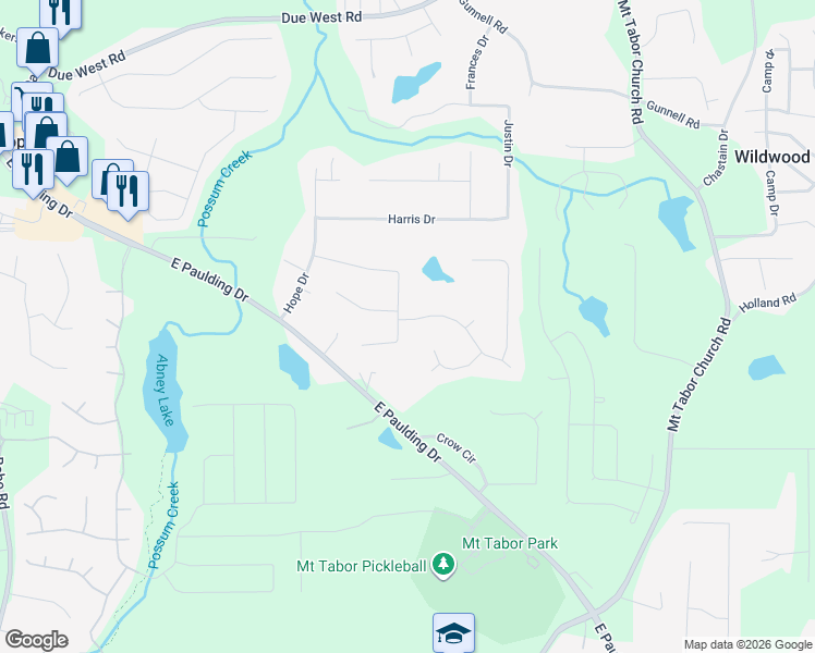 map of restaurants, bars, coffee shops, grocery stores, and more near 315 Hollis Circle in Dallas