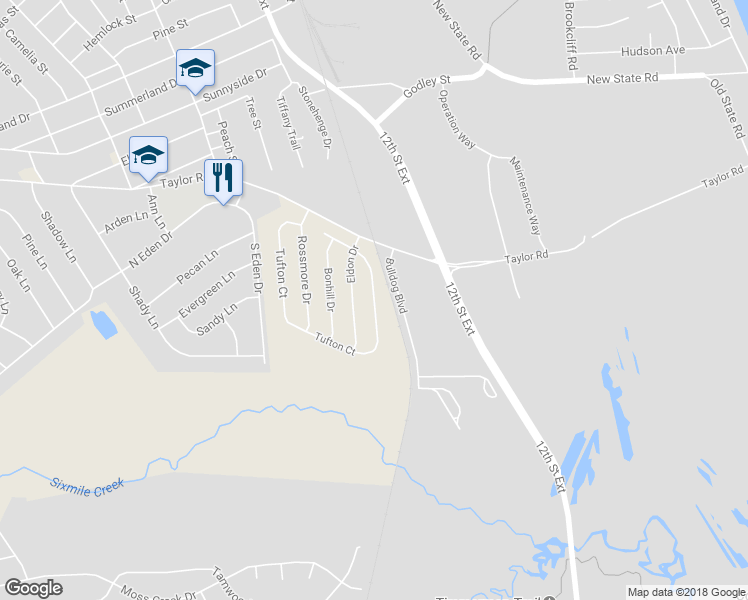 map of restaurants, bars, coffee shops, grocery stores, and more near 382 Tufton Court in Cayce