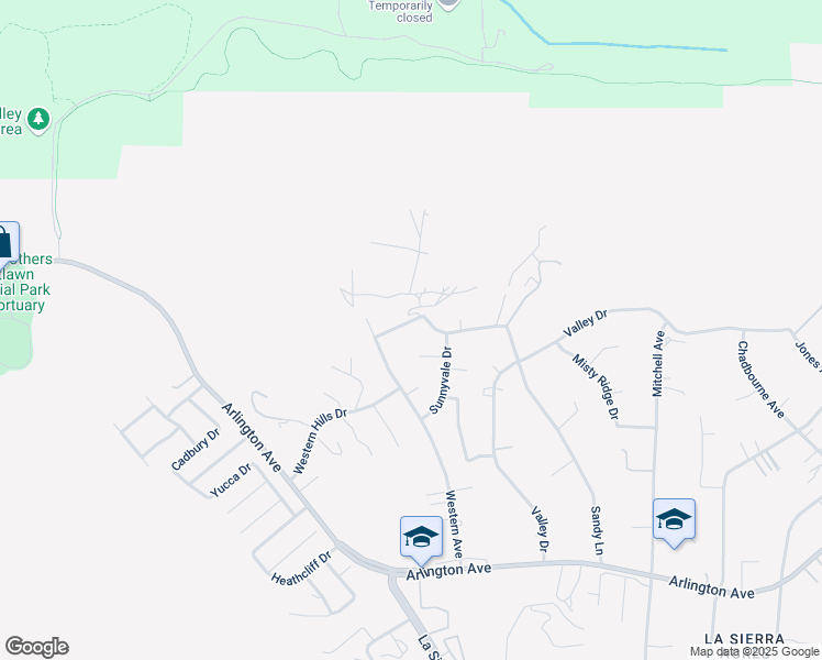 map of restaurants, bars, coffee shops, grocery stores, and more near 11040 Country Bluffs Road in Riverside
