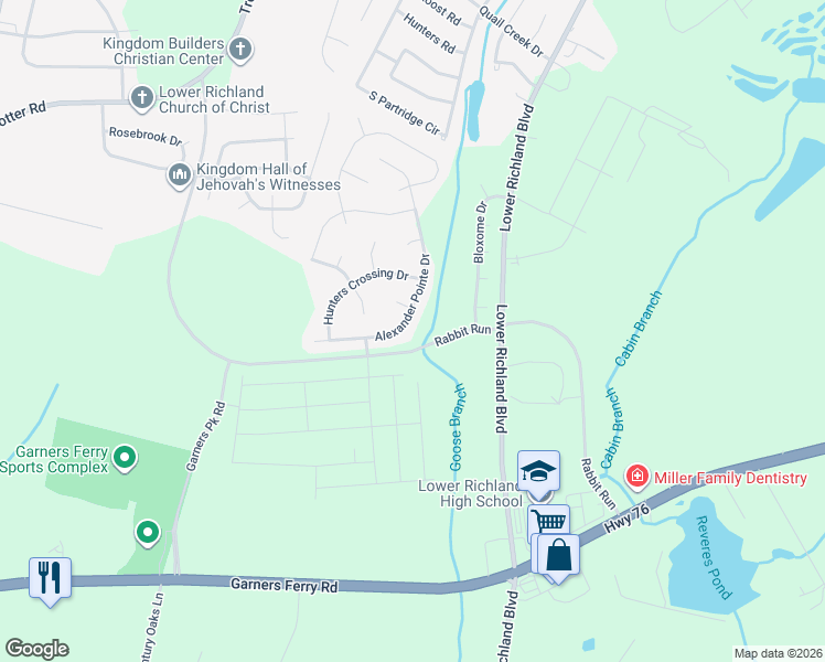 map of restaurants, bars, coffee shops, grocery stores, and more near 168 Alexander Pointe Drive in Hopkins