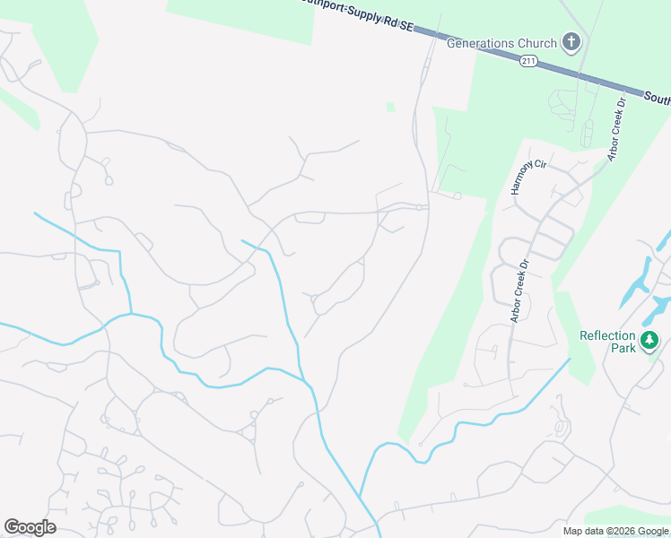 map of restaurants, bars, coffee shops, grocery stores, and more near 4118 Brookfield Way in Southport