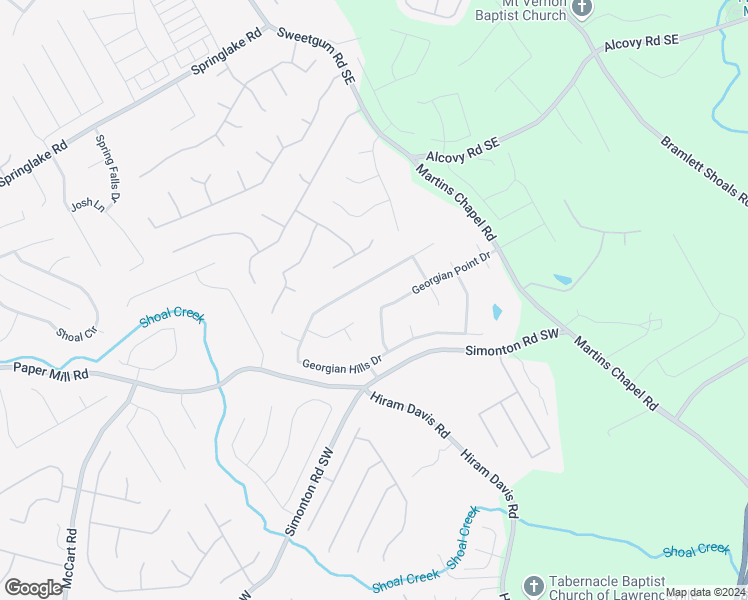 map of restaurants, bars, coffee shops, grocery stores, and more near 864 Georgian Point Drive in Lawrenceville