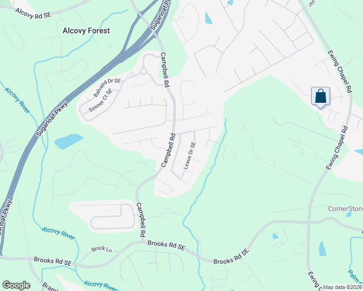map of restaurants, bars, coffee shops, grocery stores, and more near 943 Lexus Drive Southeast in Lawrenceville