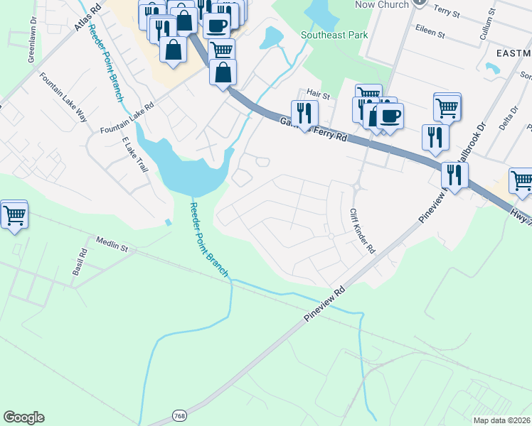 map of restaurants, bars, coffee shops, grocery stores, and more near 174 Holstein Lane in Columbia