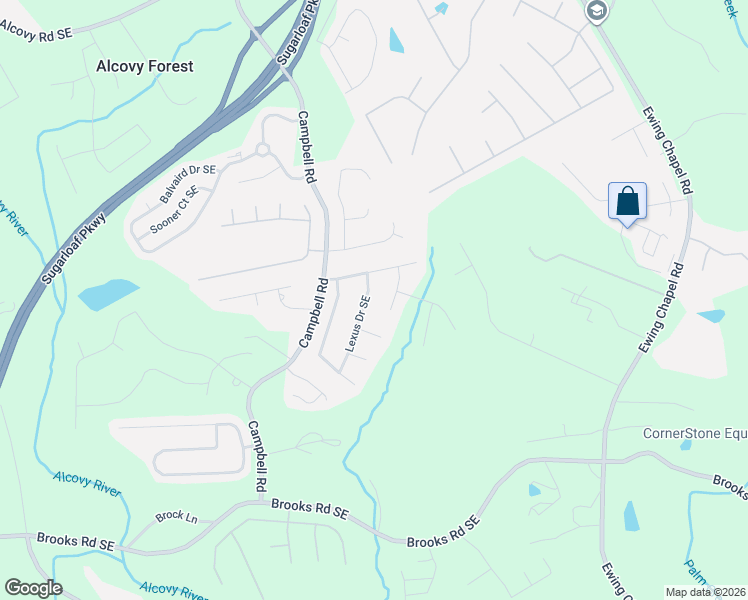 map of restaurants, bars, coffee shops, grocery stores, and more near 949 Tumlin Trace Southeast in Lawrenceville