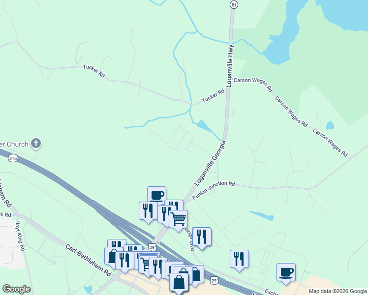 map of restaurants, bars, coffee shops, grocery stores, and more near 35 Kielder Drive in Bethlehem