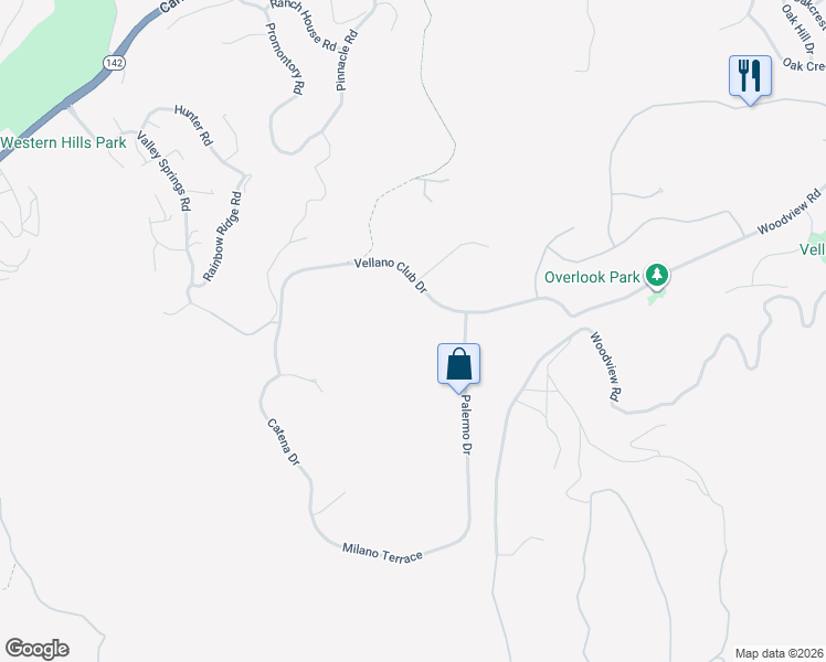 map of restaurants, bars, coffee shops, grocery stores, and more near 2441 Vellano Club Drive in Chino Hills