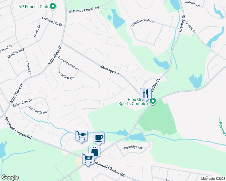 map of restaurants, bars, coffee shops, grocery stores, and more near 319 Dove Trace Court in West Columbia
