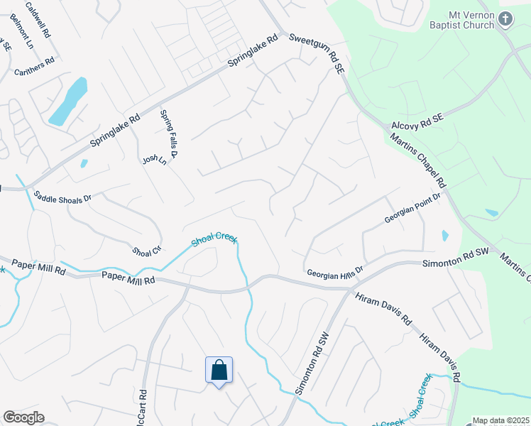 map of restaurants, bars, coffee shops, grocery stores, and more near 630 James Ridge Drive in Lawrenceville
