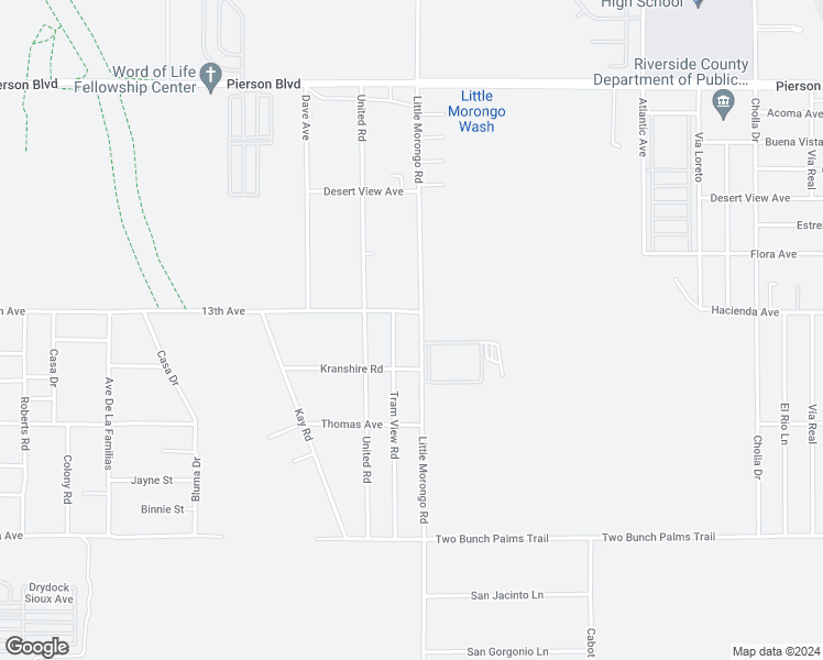 map of restaurants, bars, coffee shops, grocery stores, and more near in Desert Hot Springs