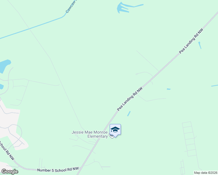 map of restaurants, bars, coffee shops, grocery stores, and more near 363-423 Pea Landing Road Northwest in Ash