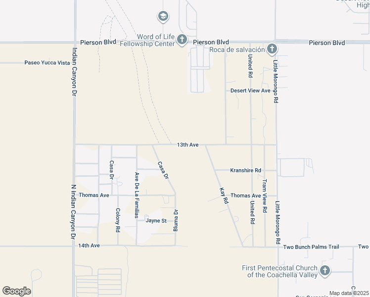 map of restaurants, bars, coffee shops, grocery stores, and more near in Desert Hot Springs