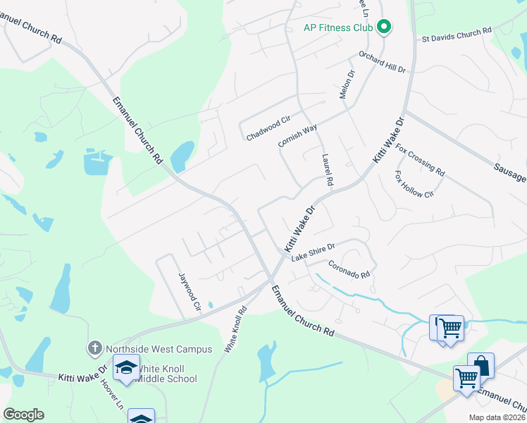 map of restaurants, bars, coffee shops, grocery stores, and more near 200 Lakeshire Drive in Lexington