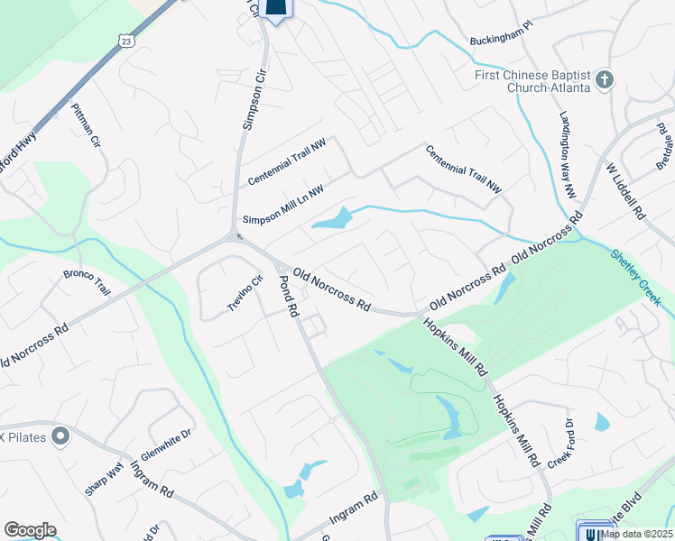 map of restaurants, bars, coffee shops, grocery stores, and more near 4572 Claiborne Court in Duluth