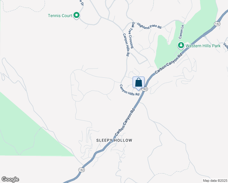 map of restaurants, bars, coffee shops, grocery stores, and more near 1189 Canyon Glen Road in Chino Hills