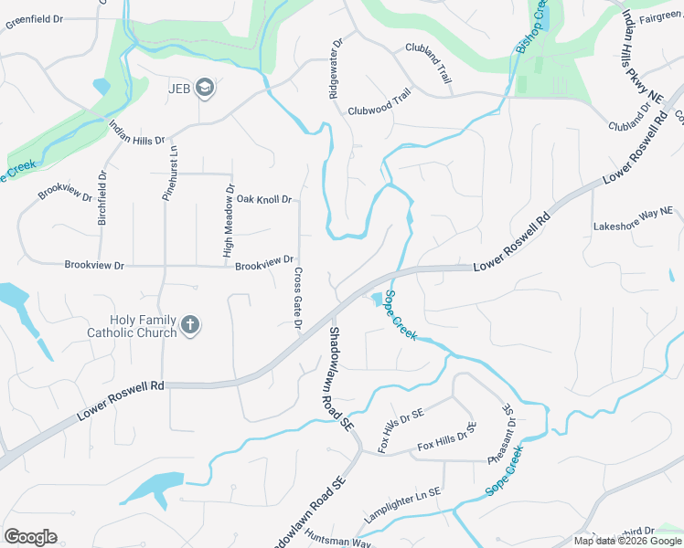 map of restaurants, bars, coffee shops, grocery stores, and more near 151 Indian Hills Court in Marietta