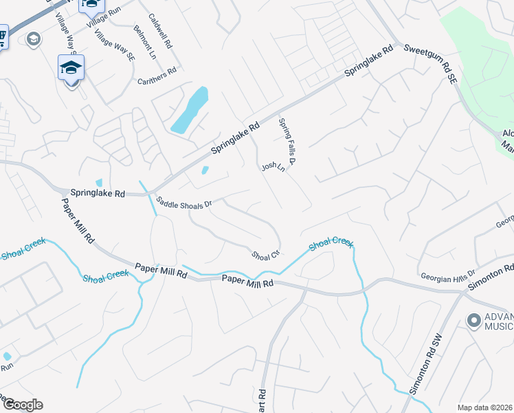 map of restaurants, bars, coffee shops, grocery stores, and more near 571 Saddle Path Bend in Lawrenceville