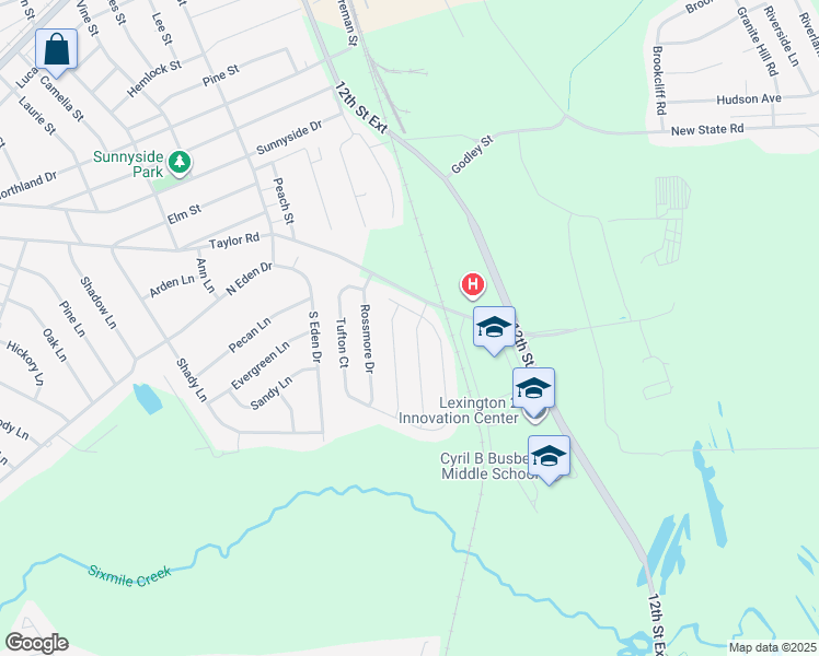 map of restaurants, bars, coffee shops, grocery stores, and more near 122 Eldon Drive in Cayce