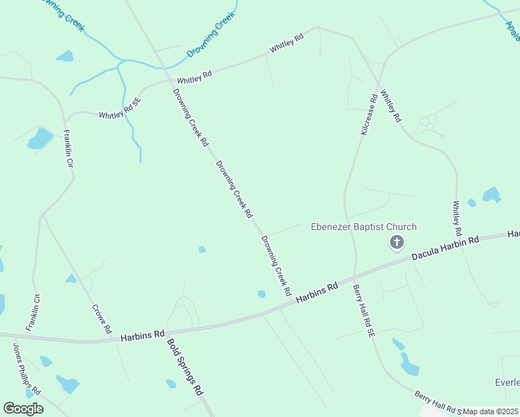 map of restaurants, bars, coffee shops, grocery stores, and more near 2812 Drowning Creek Road in Dacula