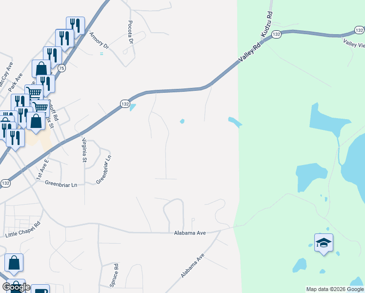 map of restaurants, bars, coffee shops, grocery stores, and more near 221 Twin Oaks Drive in Oneonta