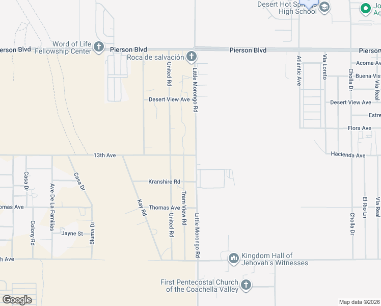 map of restaurants, bars, coffee shops, grocery stores, and more near in Desert Hot Springs