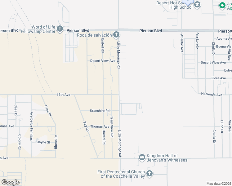 map of restaurants, bars, coffee shops, grocery stores, and more near in Desert Hot Springs
