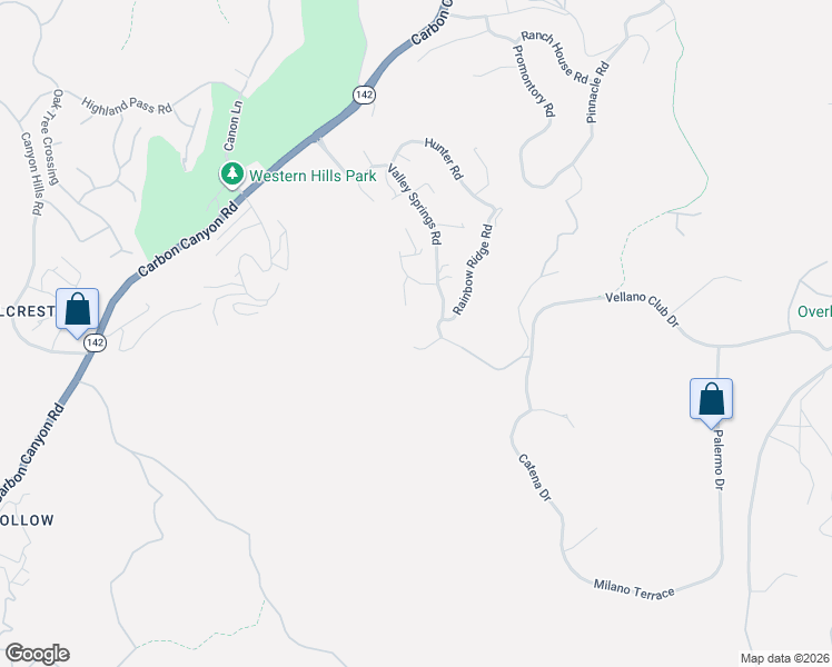 map of restaurants, bars, coffee shops, grocery stores, and more near 1960 Trotter Terrace in Chino Hills