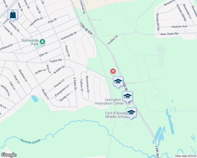 map of restaurants, bars, coffee shops, grocery stores, and more near 122 Eldon Drive in Cayce