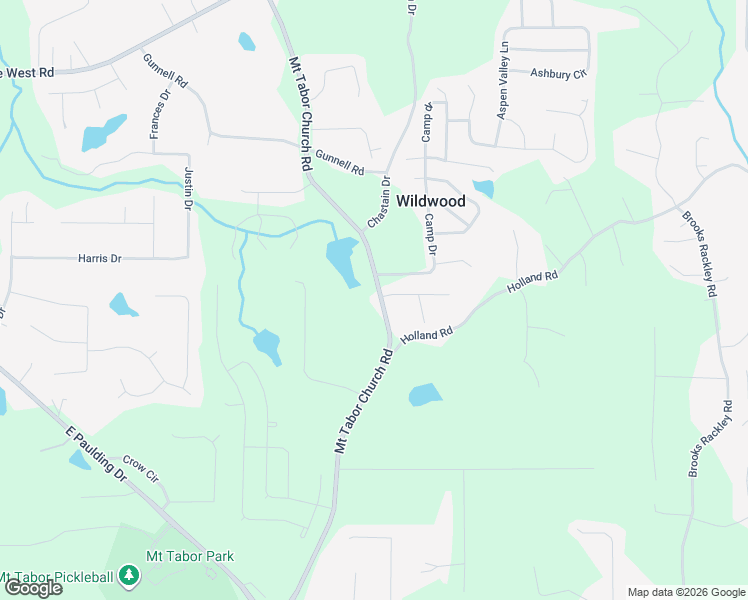 map of restaurants, bars, coffee shops, grocery stores, and more near 3145 Mount Tabor Church Road in Dallas