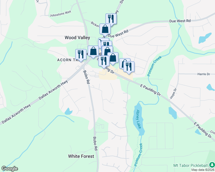 map of restaurants, bars, coffee shops, grocery stores, and more near 113 Allison Drive in Dallas