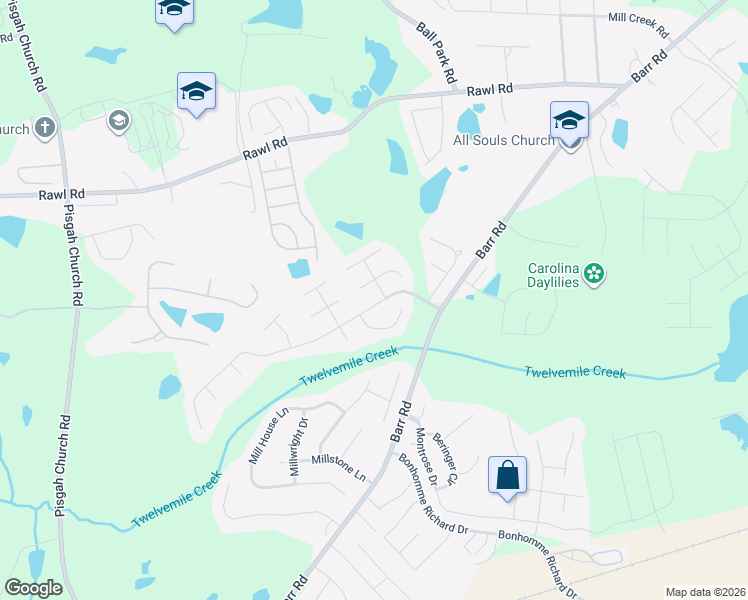 map of restaurants, bars, coffee shops, grocery stores, and more near 132 Presque Isle Road in Lexington