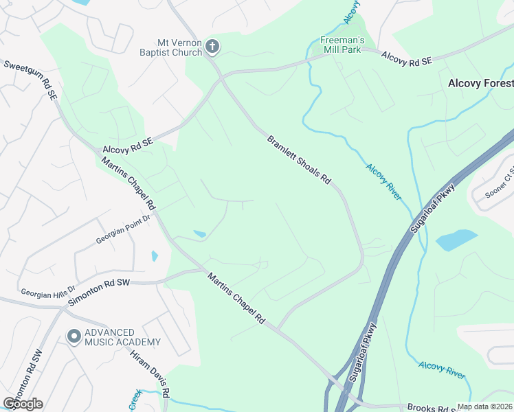 map of restaurants, bars, coffee shops, grocery stores, and more near 859 Castlebottom Drive Southeast in Lawrenceville