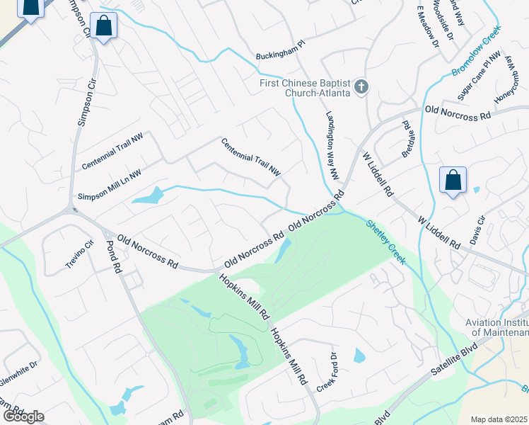 map of restaurants, bars, coffee shops, grocery stores, and more near 4397 Centennial Trail Northwest in Duluth