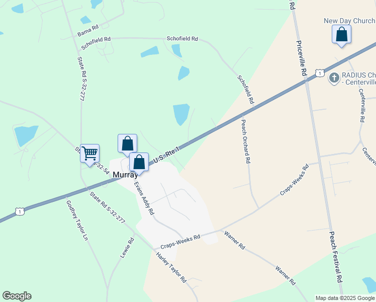 map of restaurants, bars, coffee shops, grocery stores, and more near 4607 Augusta Highway in Gilbert