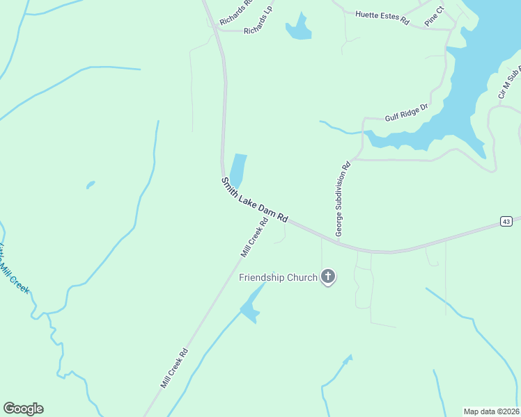 map of restaurants, bars, coffee shops, grocery stores, and more near 5410 Smith Lake Dam Road in Jasper