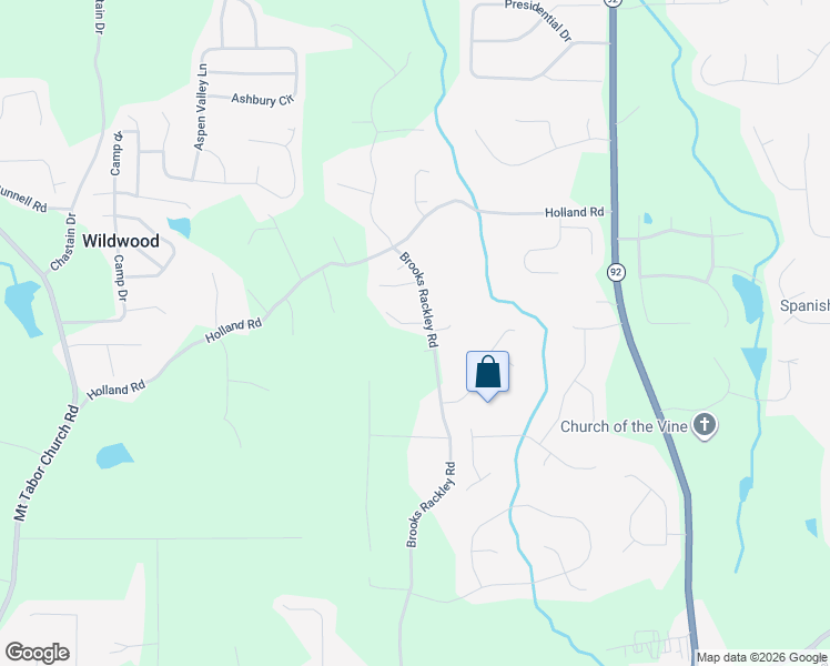map of restaurants, bars, coffee shops, grocery stores, and more near 1035 Brooks Rackley Road in Dallas