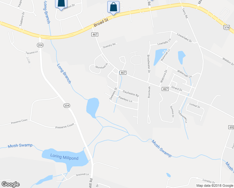 map of restaurants, bars, coffee shops, grocery stores, and more near 3179 Pawleys Lane in Sumter