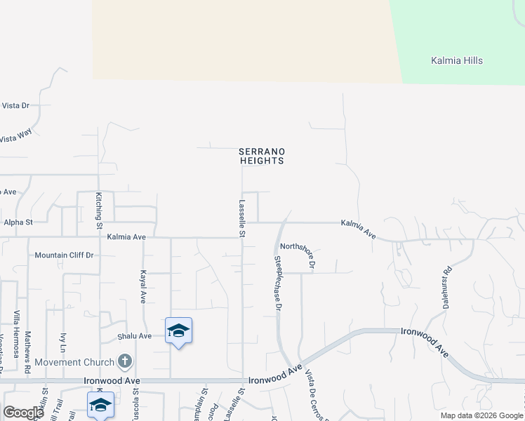 map of restaurants, bars, coffee shops, grocery stores, and more near 11404 Mar El Street in Moreno Valley
