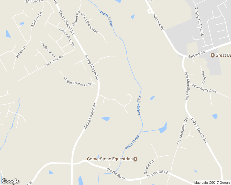 map of restaurants, bars, coffee shops, grocery stores, and more near 1954 Ewing Estates Drive Southeast in Dacula