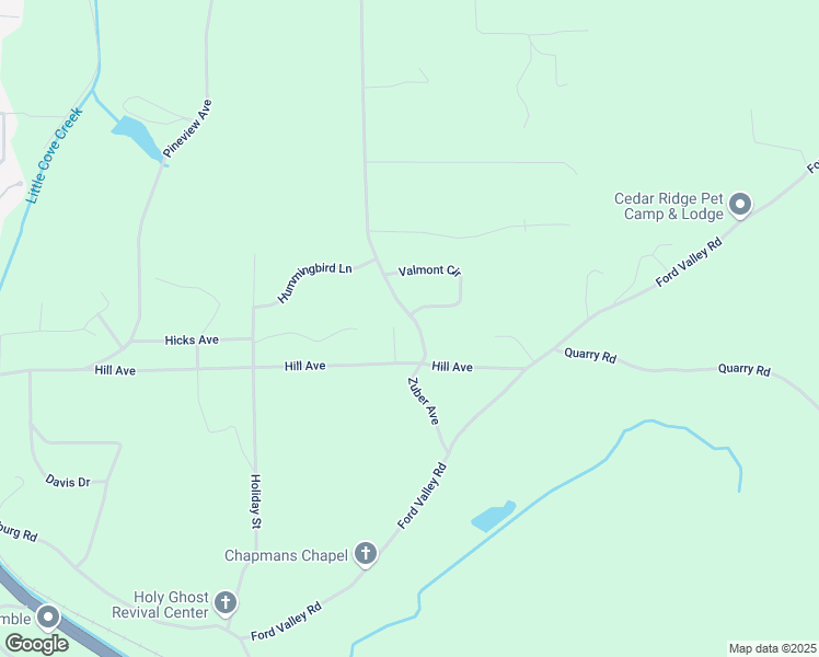 map of restaurants, bars, coffee shops, grocery stores, and more near 600 Zuber Avenue in Gadsden