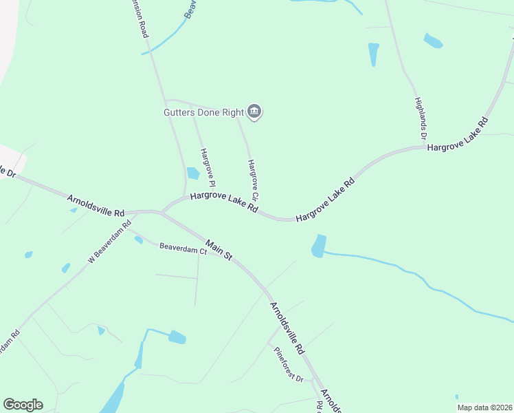 map of restaurants, bars, coffee shops, grocery stores, and more near Hargrove Circle in Oglethorpe County