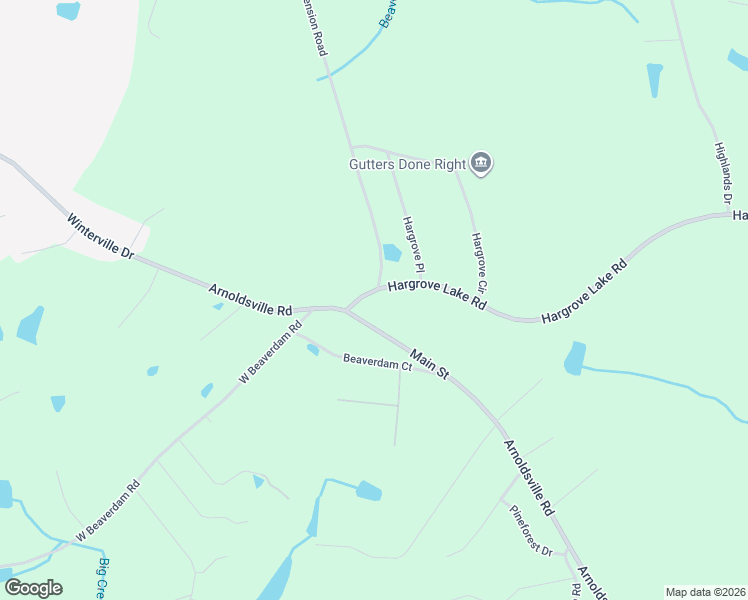 map of restaurants, bars, coffee shops, grocery stores, and more near 1649 Hargrove Lake Road in Winterville