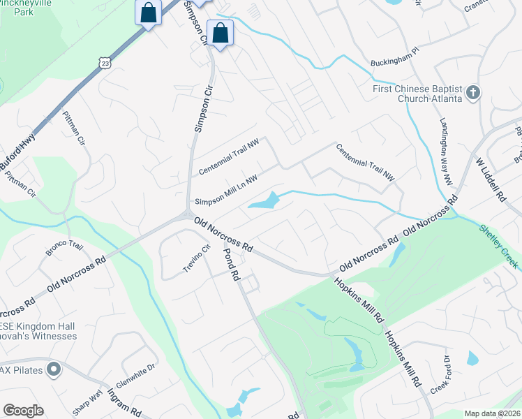 map of restaurants, bars, coffee shops, grocery stores, and more near 4511 Driftwater Road in Duluth