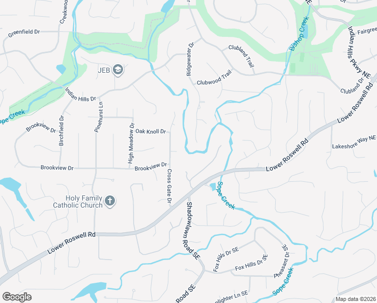 map of restaurants, bars, coffee shops, grocery stores, and more near 331 Ridgewater Drive in Marietta