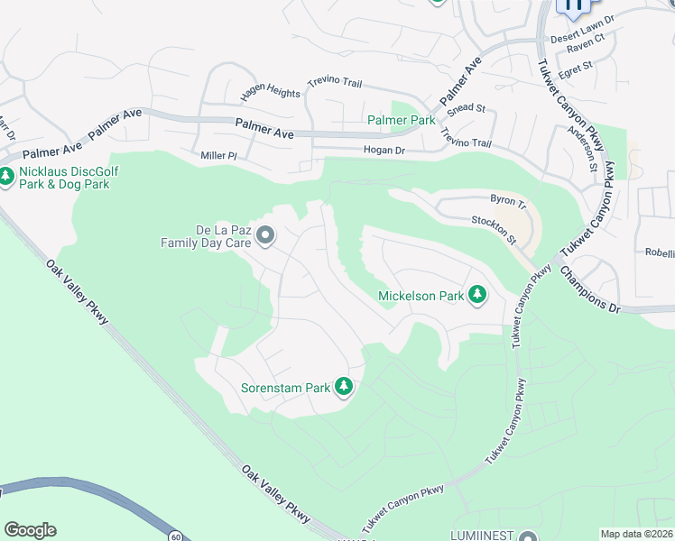 map of restaurants, bars, coffee shops, grocery stores, and more near 11450 Aaron Ave in Calimesa