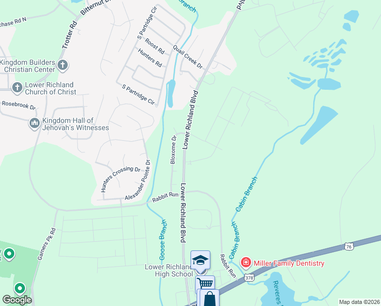 map of restaurants, bars, coffee shops, grocery stores, and more near 2503 Lower Richland Boulevard in Hopkins
