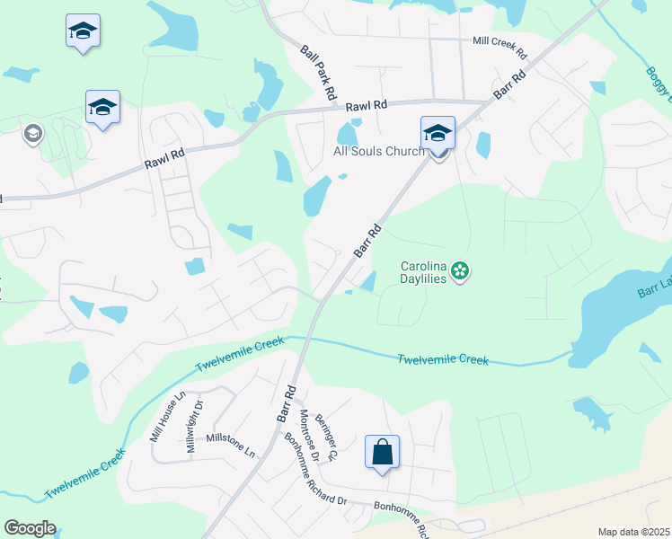 map of restaurants, bars, coffee shops, grocery stores, and more near 124 Highcrest Lane in Lexington